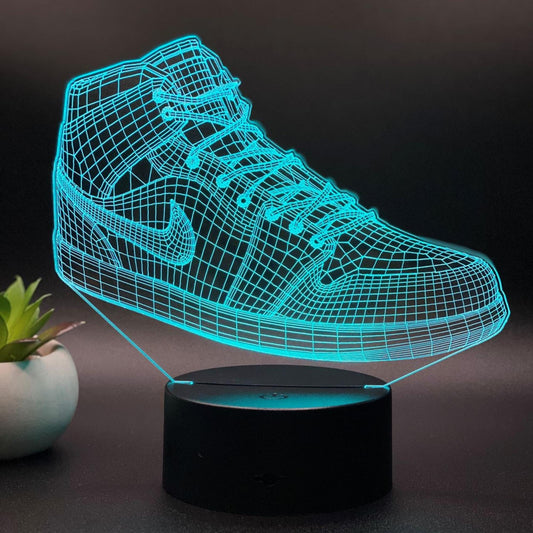 3D LED Sneaker Lamp - Nike Jordan Design - Modern and Creative Decor for Any Room